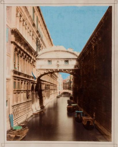 null PHOTOGRAPHE NON IDENTIFIÉ

Venise. c.1890

6 tirages albuminés coloriés : Joutes...