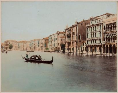 null PHOTOGRAPHE NON IDENTIFIÉ

Venise. c.1890

6 tirages albuminés coloriés : Joutes...