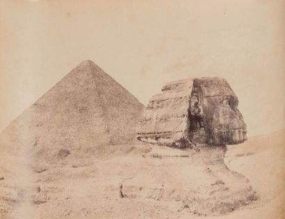 null ANONYME

Egypte. c.1865

2 épreuves albuminées :

Sphinx et pyramide de Guizeh,...