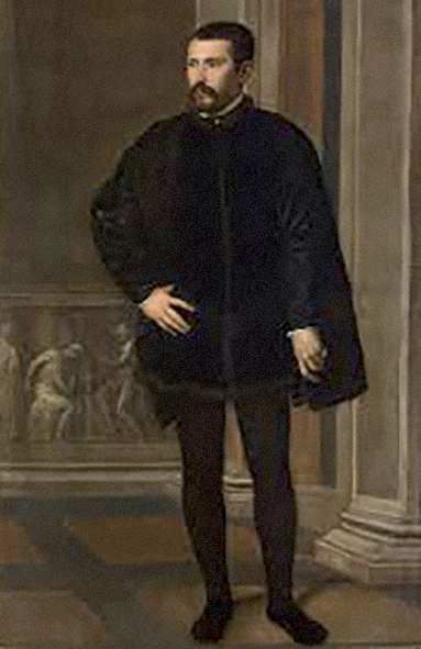 Jacopo Robusti, dit Le Tintoret PORTRAIT EN PIED DE NICOLA DORIA
Titrée, signée et...