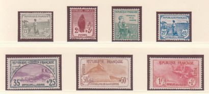 FRANCE ORPHELINS et CROIX ROUGE (1909/1918) timbres-poste neufs.