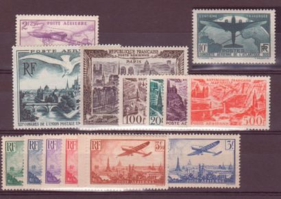 FRANCE AVIATION timbres-poste neufs sans charnière, Yvert n°321 et PA 7 à 13, 20,...