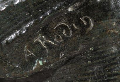 null Auguste RODIN (1840 -1917)
La France. Haut-relief avec plaque courte
Bronze...