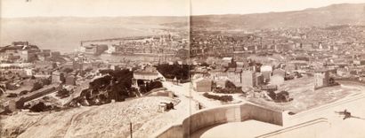 - Jean GILETTA (1856-1933) Panorama de Marseille pris de Notre-Dame de Marseille,...