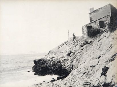 J.P. ANASTAY - La Corniche 1901-1906 Ensemble de 8 épreuves sur papier argentique....