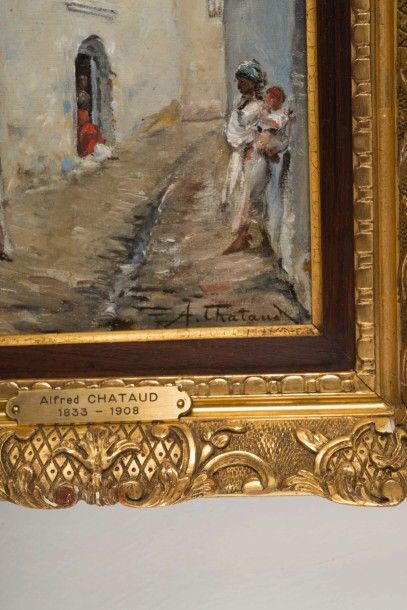 null Alfred CHATAUD (1833-1908)

Dans la casbah d’Alger.

Huile sur toile maroufle?e...