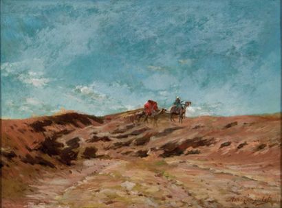 null Louis Amable CRAPELET (1822-1867)

Caravane dans le sud tunisien.

Huile sur...
