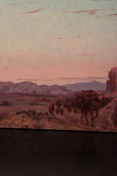 null Euge?ne DESHAYES (1862/68-1939)

Caravane et ruines a? El Mansoura (Tlemcen).

Huile...