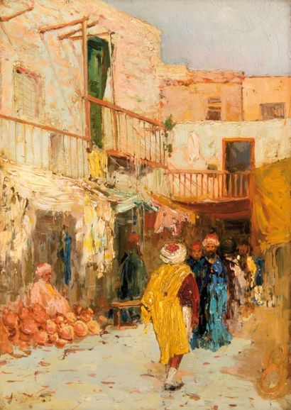 null Vincent MANAGO (1880-1936)

Ruelle au Maghreb.

Huile sur panneau. Signe?e en...