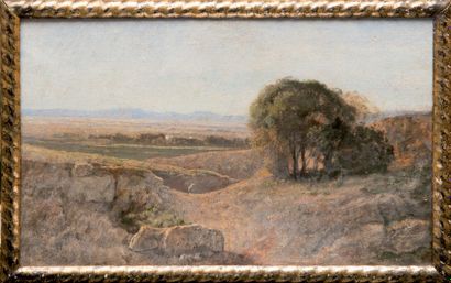 null Emmanuel LAURET (1809-1882) ou Franc?ois LAURET (1820-1868)

Paysage d’Alge?rie.

Huile...