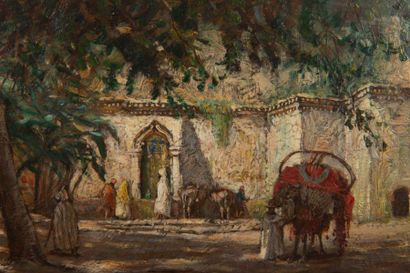null Addison Thomas MILLAR (1860-1913)

Fontaine au jardin d’Essai.

Huile sur panneau....