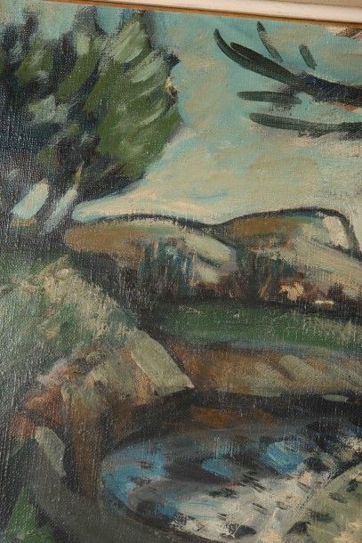 null Auguste CHABAUD (1882-1955)

Paysage au grand arbre.

Huile sur toile.

33 x...