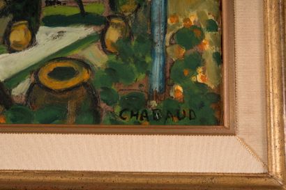 null Auguste CHABAUD (1882-1955)

La terrasse du mas.

Huile sur carton.

Signée...