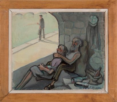 null André VERDILHAN (1881-1963)

Sous le pont.

Huile sur toile.

Signée en bas...