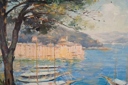 null Tony CARDELLA (1898-1976)

Le port de Portofino.

Huile sur toile.

Signée en...