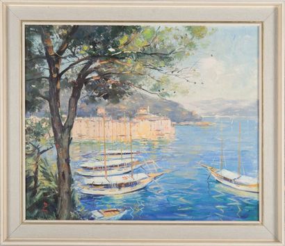 null Tony CARDELLA (1898-1976)

Le port de Portofino.

Huile sur toile.

Signée en...