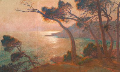 null Marcel Dominique POGGIOLI (1882-1969)

Coucher de soleil sur la côte.

Huile...