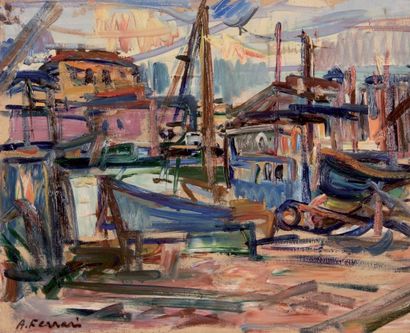null Antoine FERRARI (1910-1995)

Le port.

Huile sur toile.

Signée en bas à gauche.

50...