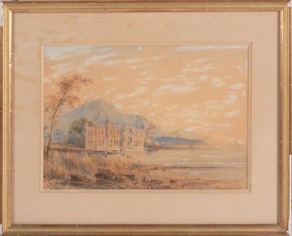 null Vincent COURDOUAN (1810-1893)

Plage animée près de Toulon.

Aquarelle.

Signée...