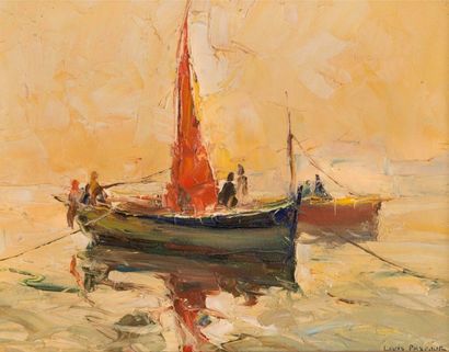 Louis PASTOUR (1876-1948)

Barques en mer.

Huile...