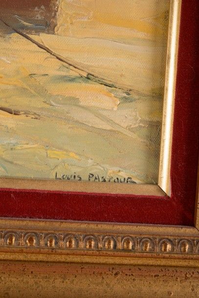 null Louis PASTOUR (1876-1948)

Barques en mer.

Huile sur toile.

Signée en bas...
