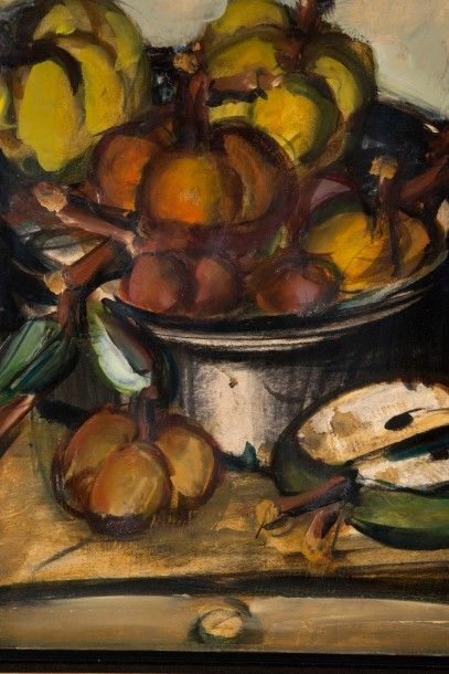 null Franz PRIKING (1929-1979)

Nature morte aux fruits.

Huile sur papier marouflée...