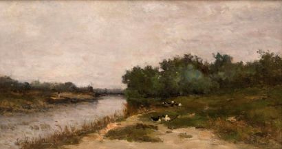 null Alfred CASILE (1848-1909)

Paysage de l’Huveaune.

Huile sur toile.

Signée...
