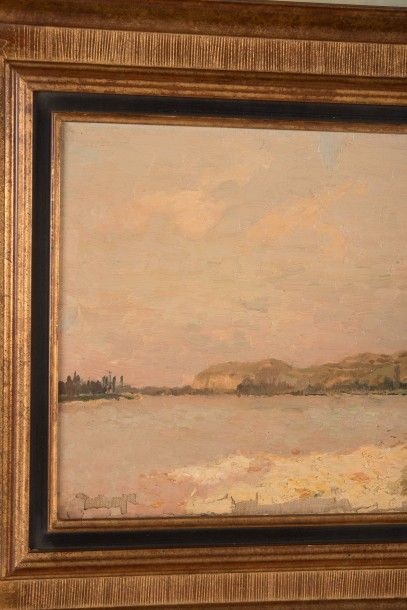 null Alfred CASILE (1848-1909)

Bord de Durance.

Huile sur toile. (manques)

Signée...