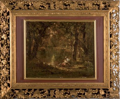 null François MAURY (1861-1933)

Paysage à la rivière animée.

Huile sur toile.

Signée...