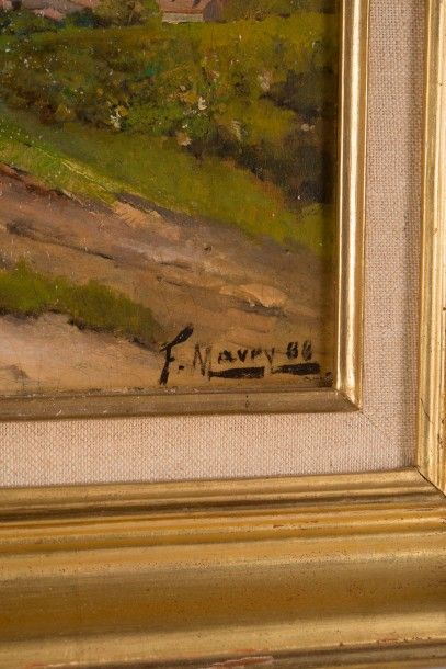 null François MAURY (1861-1933)

Paysage. 1888.

Huile sur panneau.

Signée et datée...