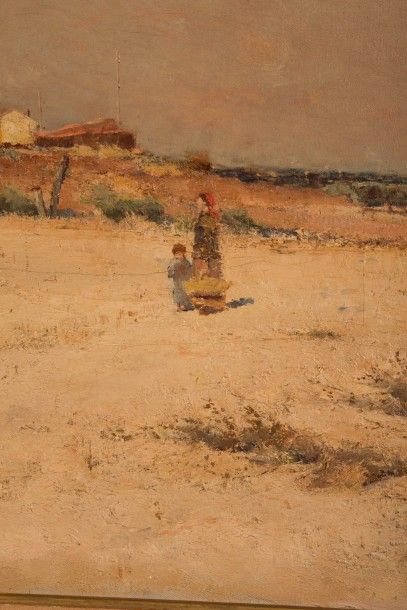 null Alfred CASILE (1848-1909)

Paysage animé d’une maman et de sa fille.

Huile...