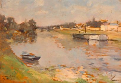 Raymond ALLEGRE (1857-1933)

Bord de rivière...
