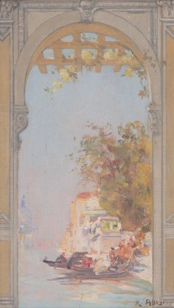 null Raymond ALLEGRE (1857-1933)

Venise.

Huile sur panneau.

Signée en bas à droite.

45...