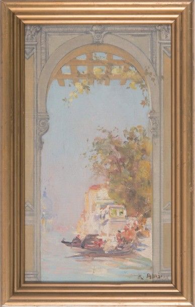 null Raymond ALLEGRE (1857-1933)

Venise.

Huile sur panneau.

Signée en bas à droite.

45...