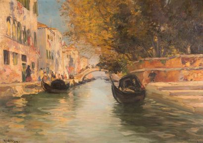 null Raymond ALLEGRE (1857-1933)

Venise.

Huile sur panneau.

Signée en bas à gauche.

46...