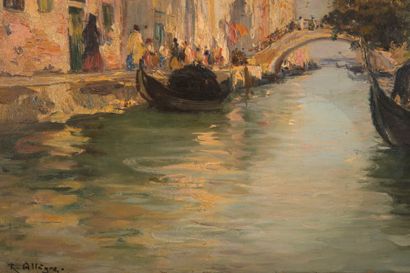 null Raymond ALLEGRE (1857-1933)

Venise.

Huile sur panneau.

Signée en bas à gauche.

46...