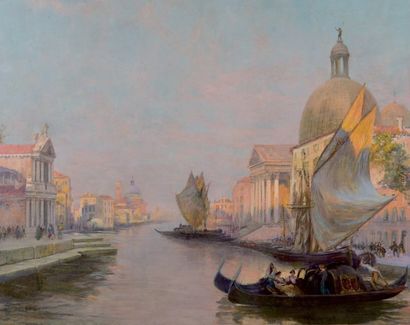 null Raymond ALLEGRE (1857-1933)

Venise.

Huile sur toile.

Signée en bas à gauche.

162...