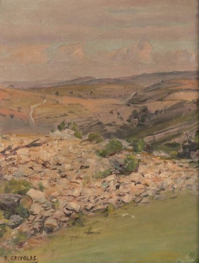 null Pierre GRIVOLAS (1823-1906)

Paysage.

Huile sur toile.

Signée en bas à gauche.

39...