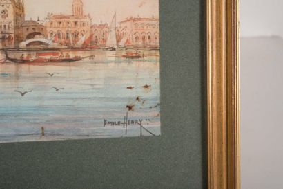 null Émile HENRY (1842-1920)

Venise.

Aquarelle.

Signée en bas à droite.

23 x...