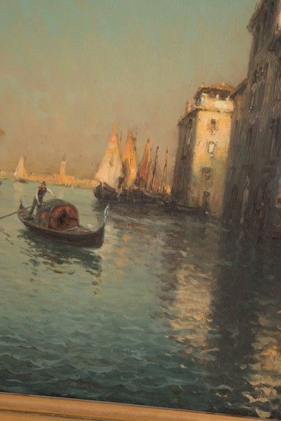 null Antoine BOUVARD (1870-1955/56)

Venise.

Huile sur toile.

Signée en bas à gauche.

60...