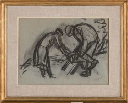 null René SEYSSAUD (1867-1952)

Le labour.

Fusain.

Signé en bas à droite.

23 x...