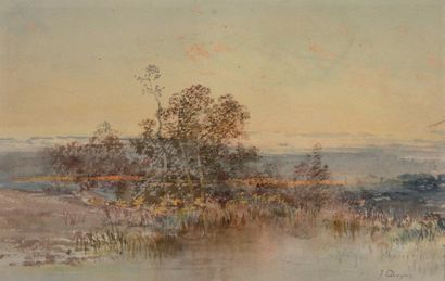 null Joseph CABASSON (1841-1920)

Paysage.

Aquarelle.

Signée en bas à droite.

25...