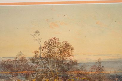 null Joseph CABASSON (1841-1920)

Paysage.

Aquarelle.

Signée en bas à droite.

25...