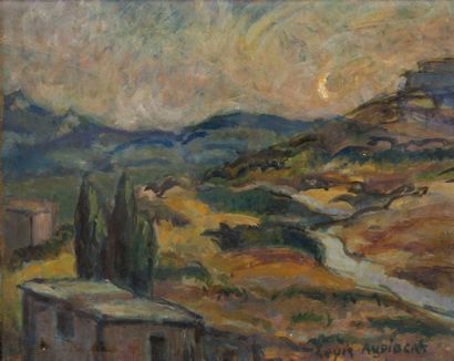 null Louis AUDIBERT (1881-1983)

Paysage.

Huile sur carton.

Signée en bas à droite.

38...