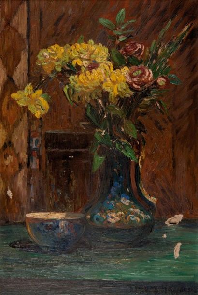 Louis Mathieu VERDILHAN (1875-1928) 
Bouquet...