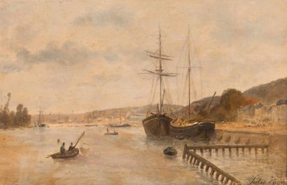 Jules ROZIER (1821-1882)

Vue d’un port.

Huile...