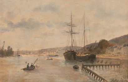 null Jules ROZIER (1821-1882)

Vue d’un port.

Huile sur toile.

Signée en bas à...