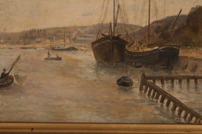 null Jules ROZIER (1821-1882)

Vue d’un port.

Huile sur toile.

Signée en bas à...