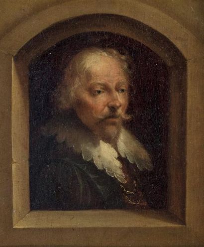 null Ecole HOLLANDAISE du XVIIe siècle

Portrait d’homme dans une niche

Panneau

19,5...