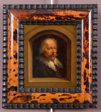 null Ecole HOLLANDAISE du XVIIe siècle

Portrait d’homme dans une niche

Panneau

19,5...